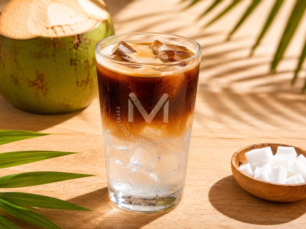 mit KI erstelltes Bild eines Coconut Americano